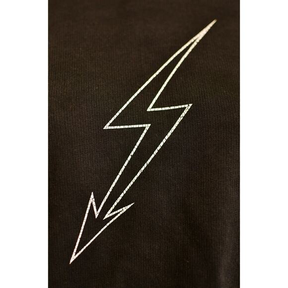 Authentic Givenchy World Tour Lightening Bolt Distressed Sweater Pullover Black - Picture 3 of 12